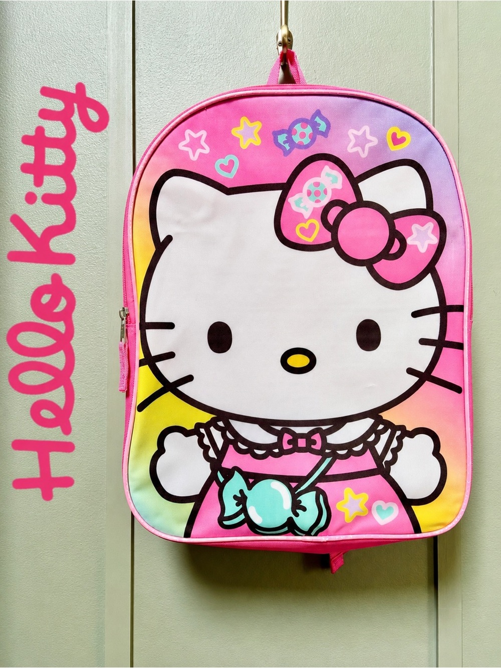 🐱HELLO KITTY Glittery Pastel Backpack